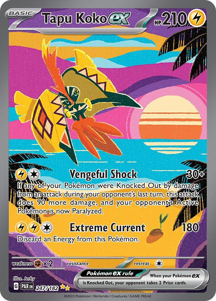 Image for Tapu Koko ex (247/182) [SV04: Paradox Rift] - Pokemon