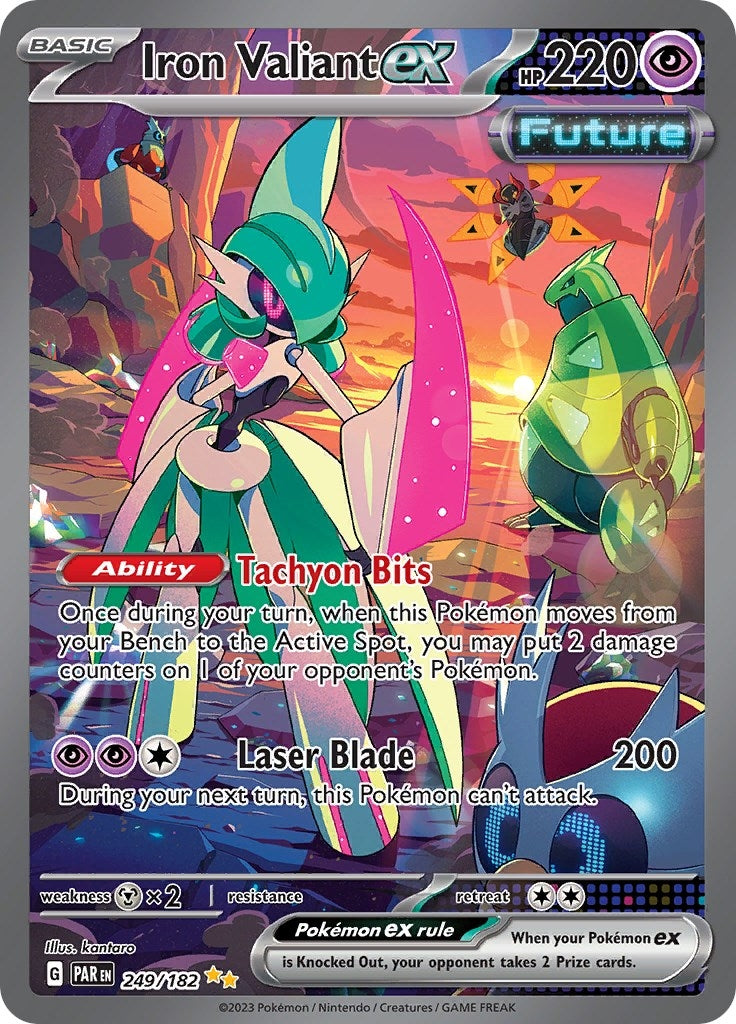 Image for Iron Valiant ex (249/182) [SV04: Paradox Rift] - Pokemon