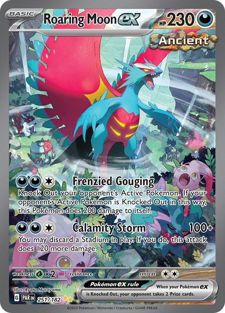 Image for Roaring Moon ex (251/182) [SV04: Paradox Rift] - Pokemon