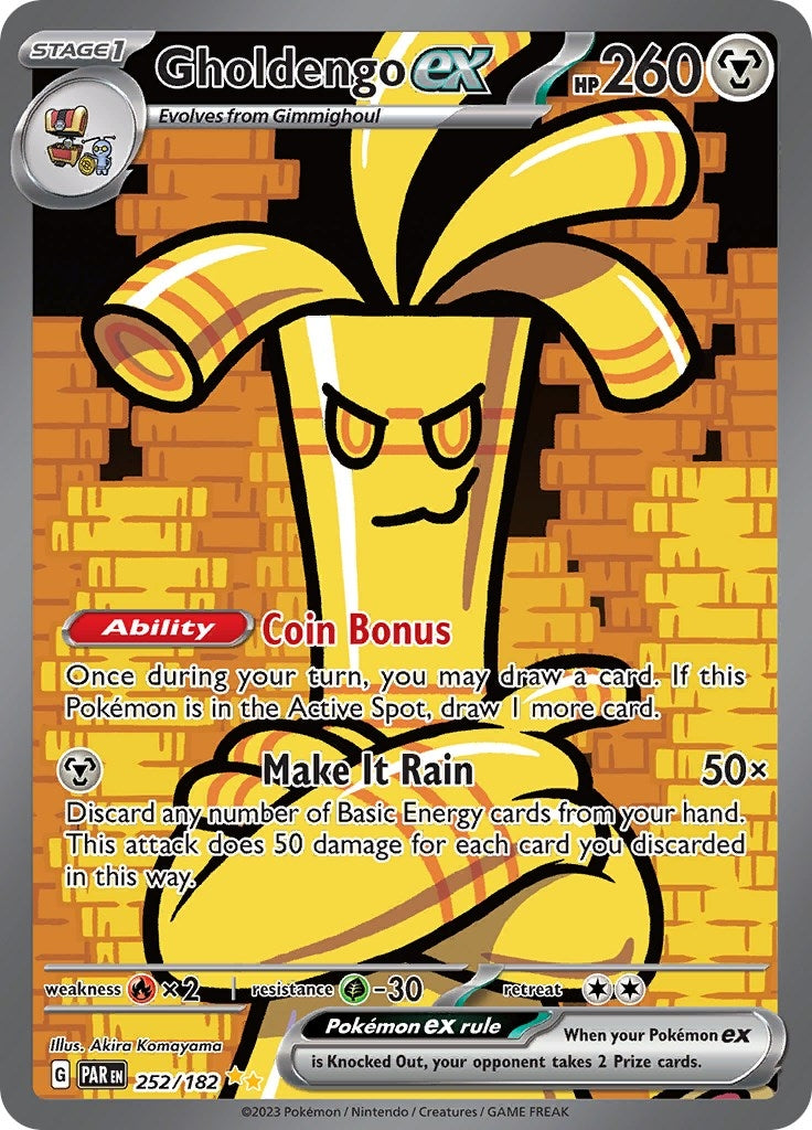 Image for Gholdengo ex (252/182) [SV04: Paradox Rift] - Pokemon