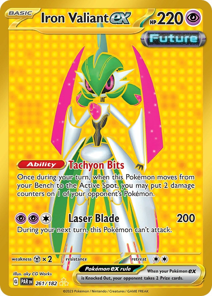 Image for Iron Valiant ex (261/182) [SV04: Paradox Rift] - Pokemon