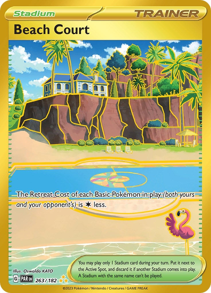 Image for Beach Court (263/182) [SV04: Paradox Rift] - Pokemon