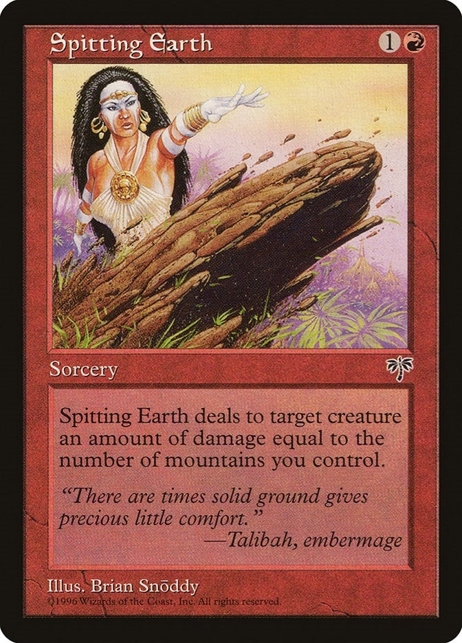 Image for Spitting Earth [Mirage] - Magic: The Gathering