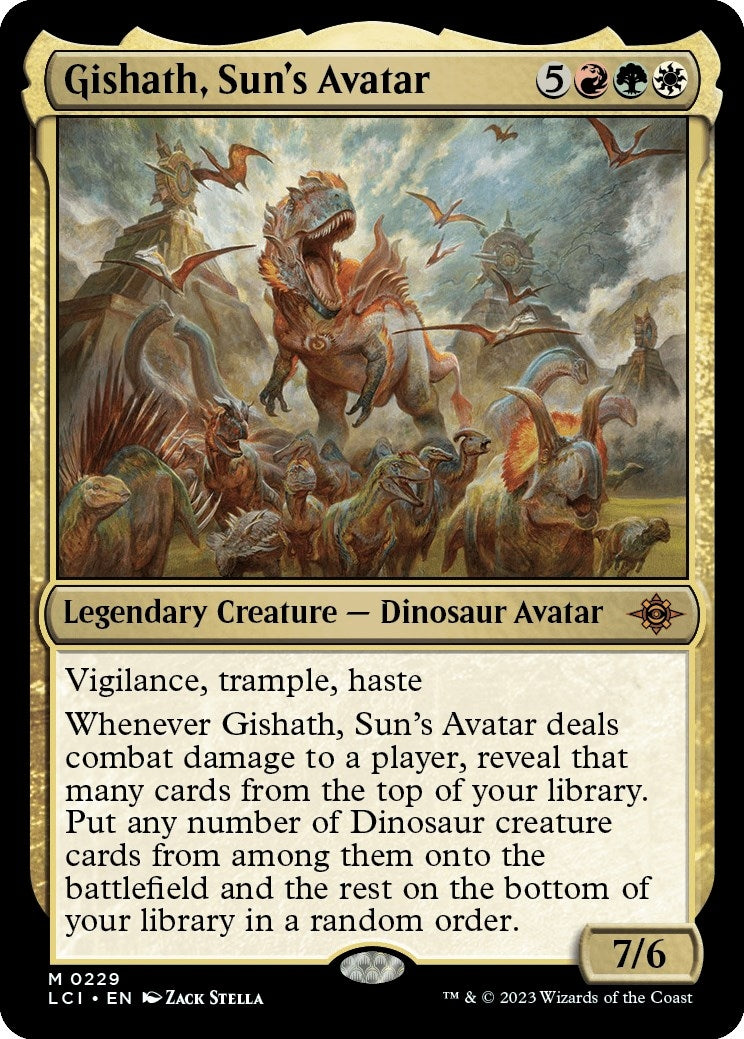 Image for Gishath, Sun's Avatar (229) [The Lost Caverns of Ixalan] - Magic: The Gathering