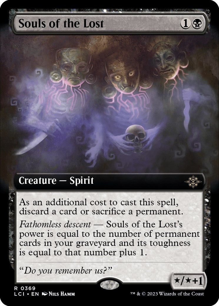 Image for Souls of the Lost (Extended Art) (369) [The Lost Caverns of Ixalan] - Magic: The Gathering