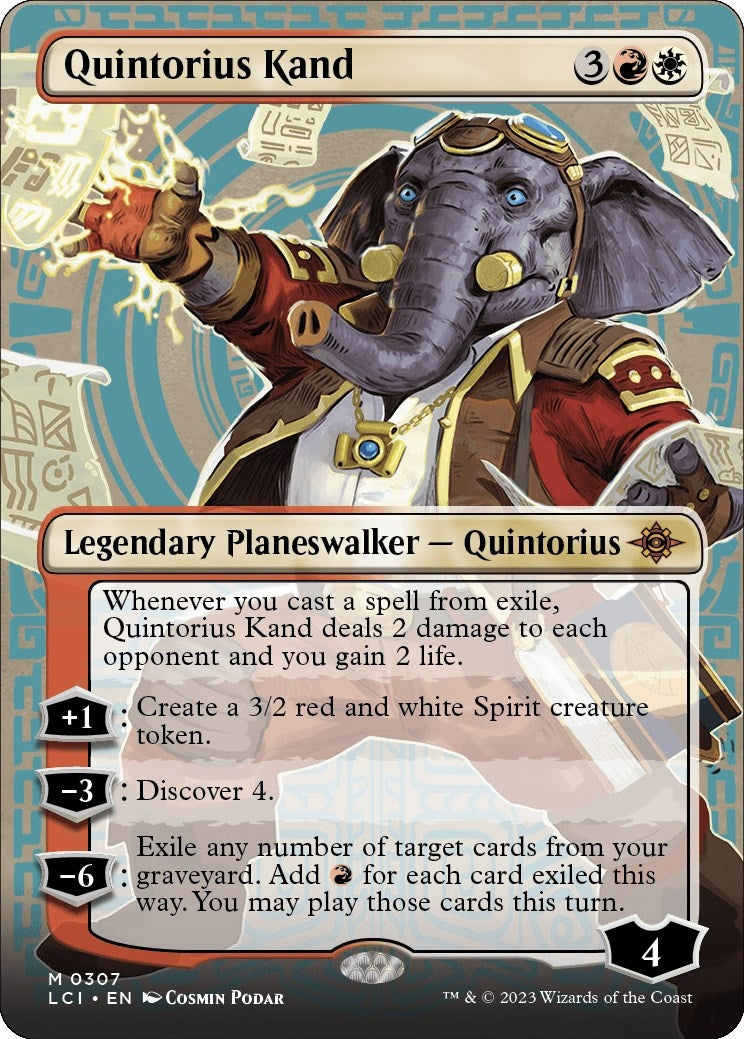 Image for Quintorius Kand (0307) (Borderless) (307) [The Lost Caverns of Ixalan] - Magic: The Gathering