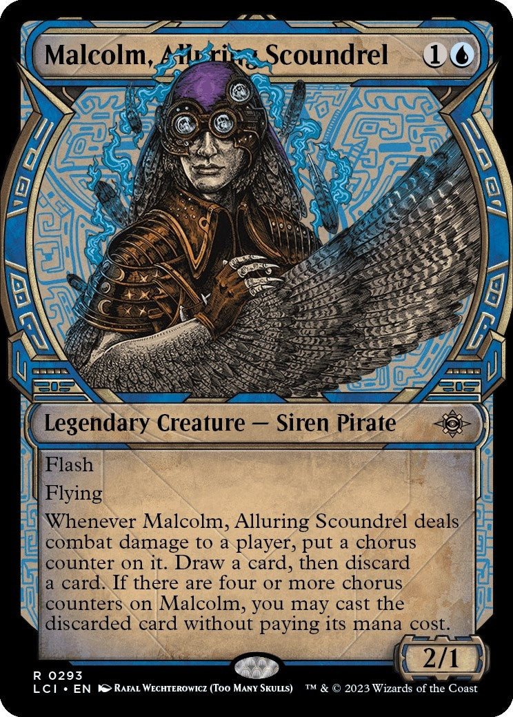Image for Malcolm, Alluring Scoundrel (Showcase) (293) [The Lost Caverns of Ixalan] - Magic: The Gathering