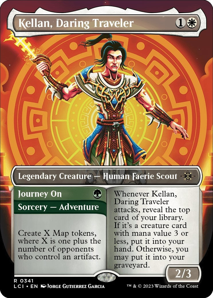 Image for Kellan, Daring Traveler (Borderless) (341) [The Lost Caverns of Ixalan] - Magic: The Gathering