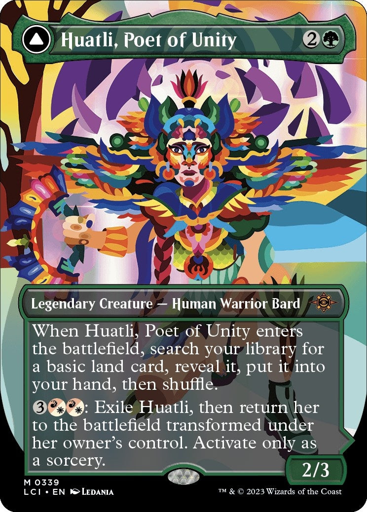 Image for Huatli, Poet of Unity (Borderless) (339) [The Lost Caverns of Ixalan] - Magic: The Gathering