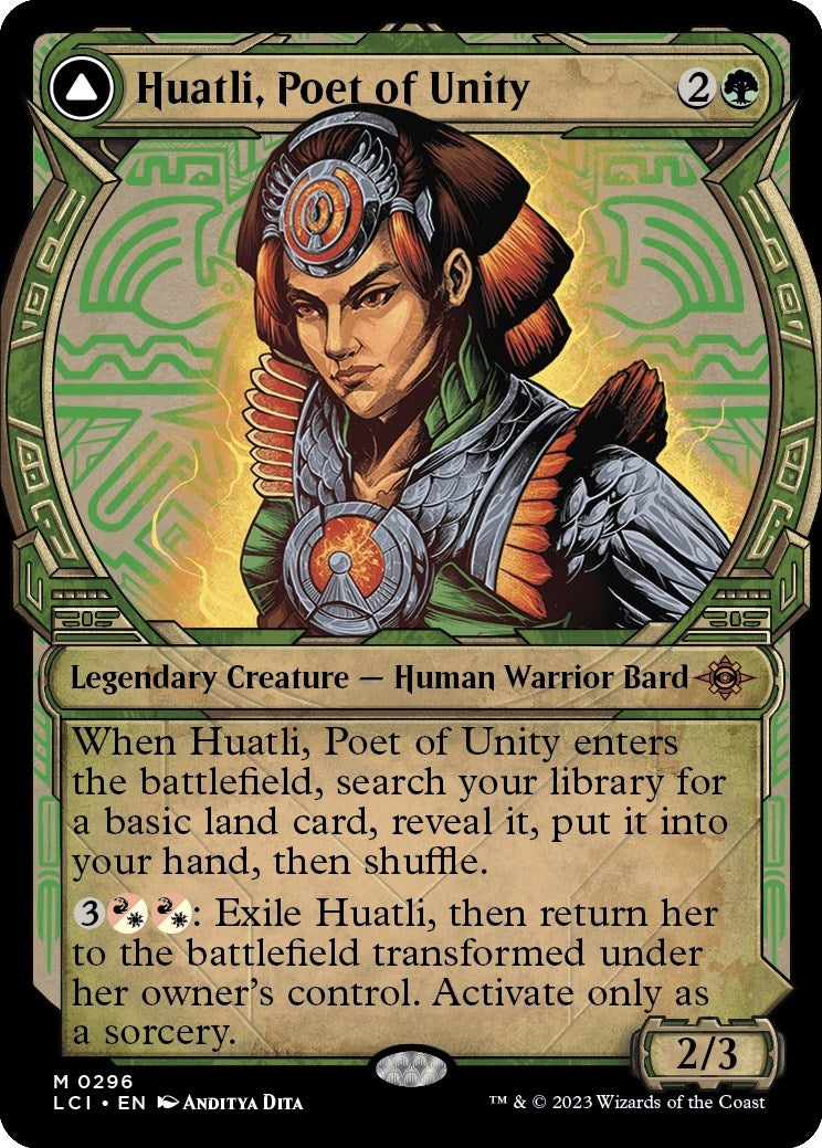 Image for Huatli, Poet of Unity (Showcase) (296) [The Lost Caverns of Ixalan] - Magic: The Gathering