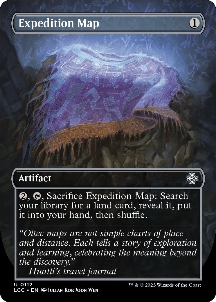 Expedition Map (Borderless) (112) [Commander: The Lost Caverns of Ixalan]
