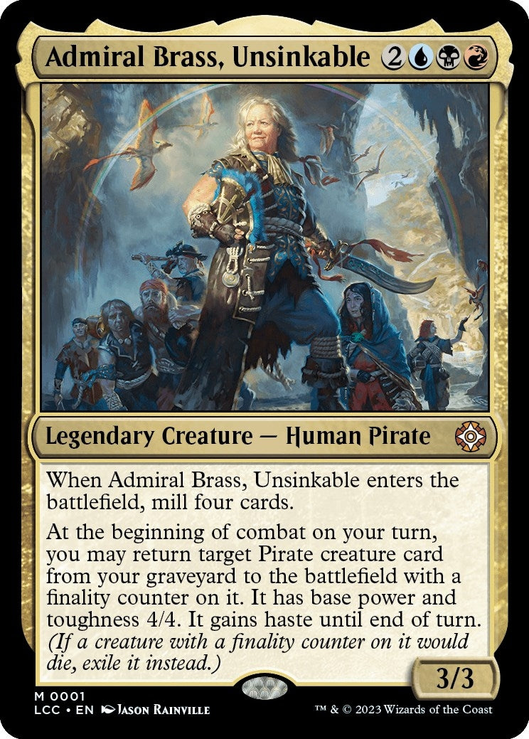 Image for Admiral Brass, Unsinkable (1) [The Lost Caverns of Ixalan] - Magic: The Gathering
