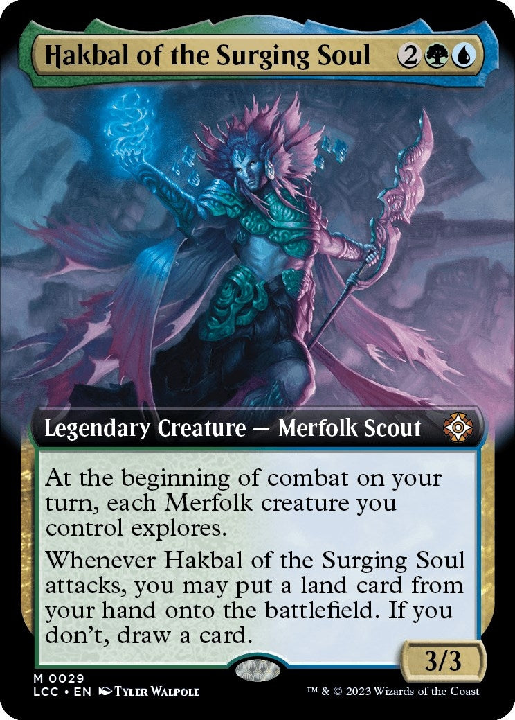 Image for Hakbal of the Surging Soul (Extended Art) (29) [The Lost Caverns of Ixalan] - Magic: The Gathering
