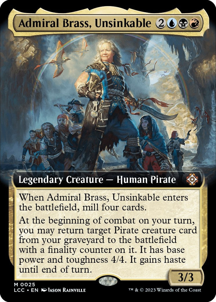 Image for Admiral Brass, Unsinkable (Extended Art) (25) [The Lost Caverns of Ixalan] - Magic: The Gathering