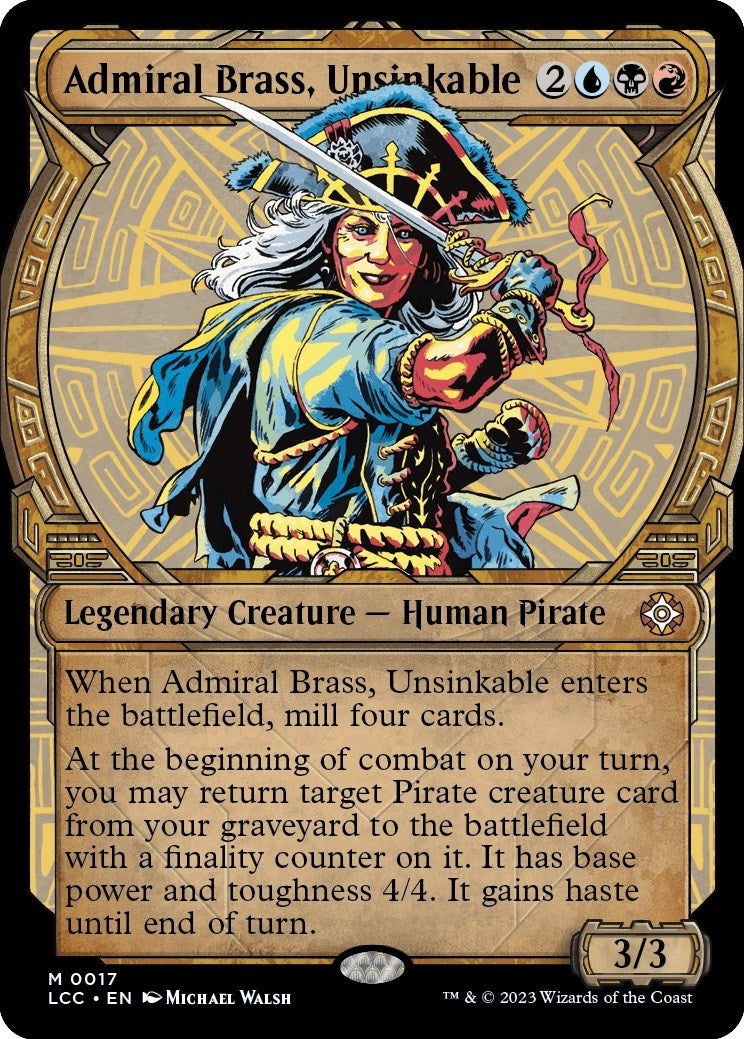 Image for Admiral Brass, Unsinkable (Showcase) (17) [The Lost Caverns of Ixalan] - Magic: The Gathering