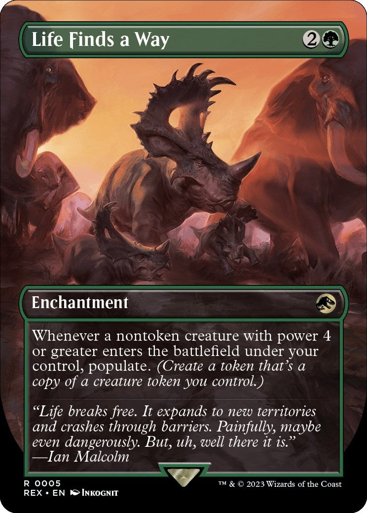Image for Life Finds a Way (Borderless) (5) [Universes Beyond: Jurassic World Collection] - Magic: The Gathering