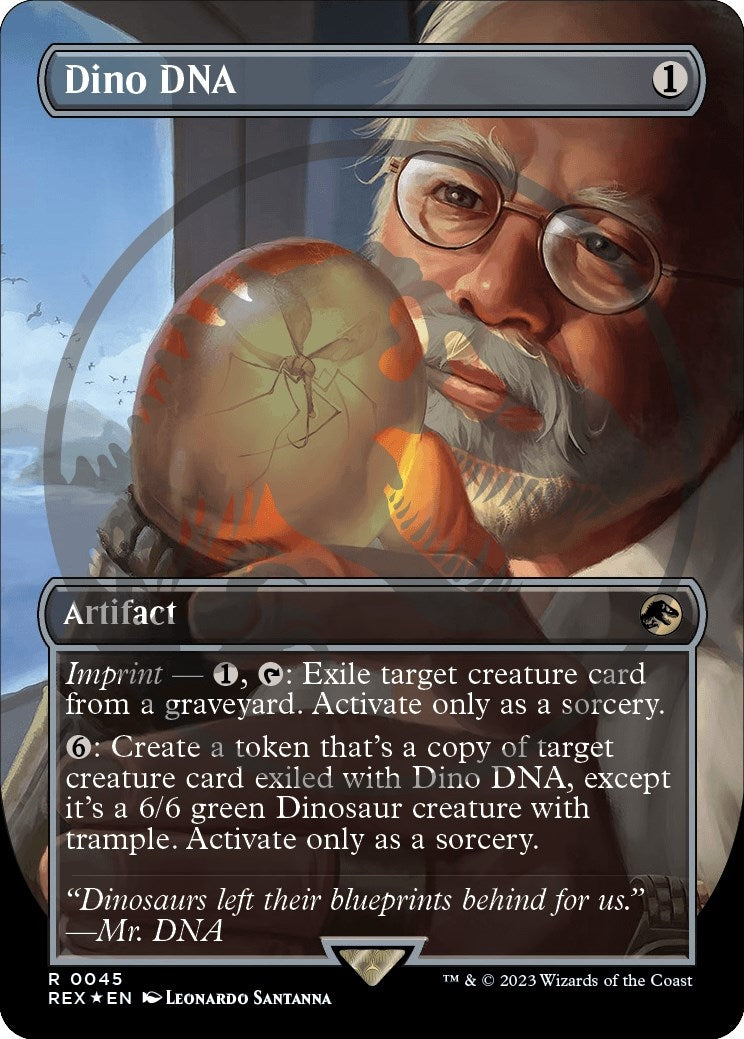 Image for Dino DNA (Borderless) (Emblem) (45) [Universes Beyond: Jurassic World Collection] - Magic: The Gathering