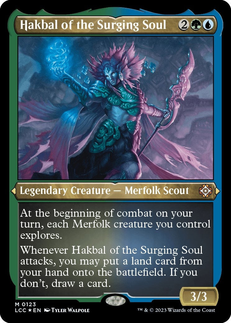 Image for Hakbal of the Surging Soul (Display Commander) - Thick Stock (123) [The Lost Caverns of Ixalan] - Magic: The Gathering