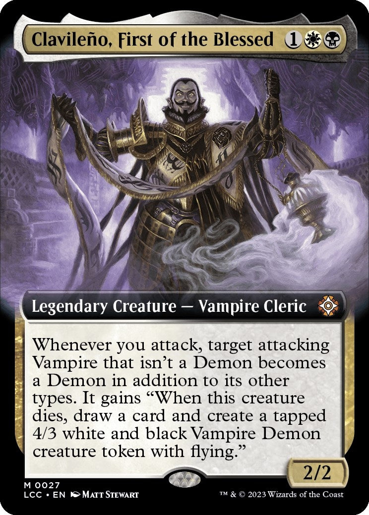 Image for Clavileno, First of the Blessed (Extended Art) (27) [The Lost Caverns of Ixalan] - Magic: The Gathering