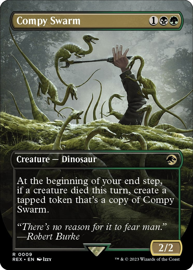 Image for Compy Swarm (Borderless) (9) [Universes Beyond: Jurassic World Collection] - Magic: The Gathering