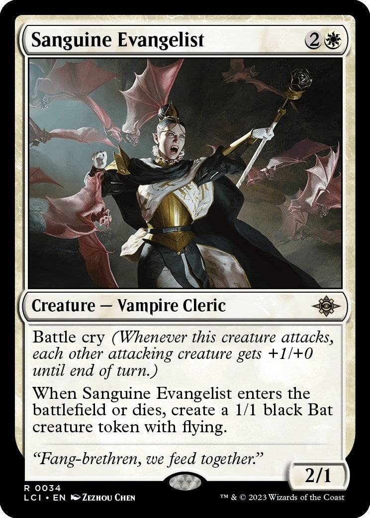 Image for Sanguine Evangelist (34) [The Lost Caverns of Ixalan] - Magic: The Gathering