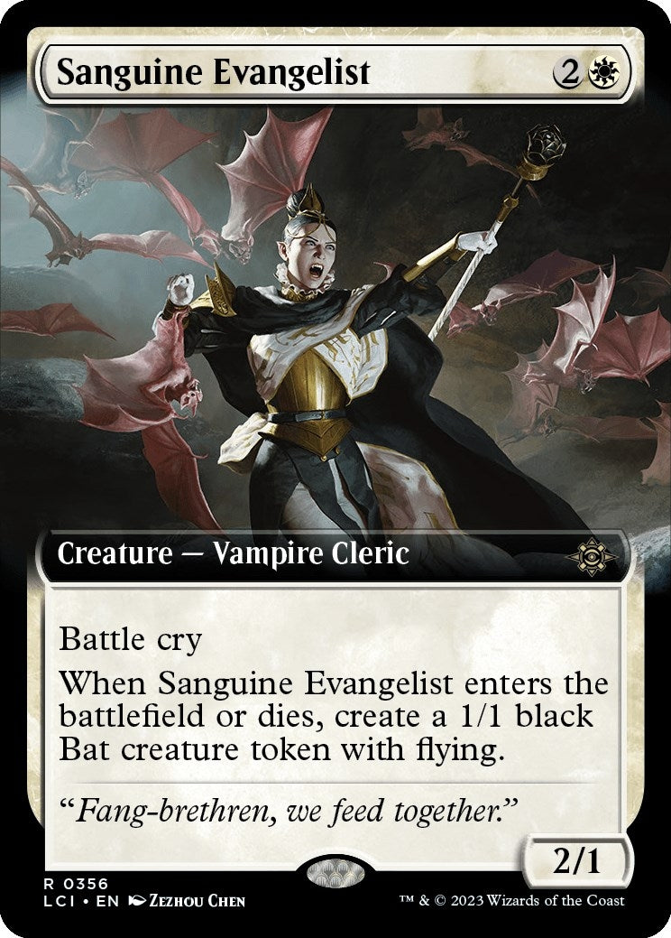 Image for Sanguine Evangelist (Extended Art) (356) [The Lost Caverns of Ixalan] - Magic: The Gathering
