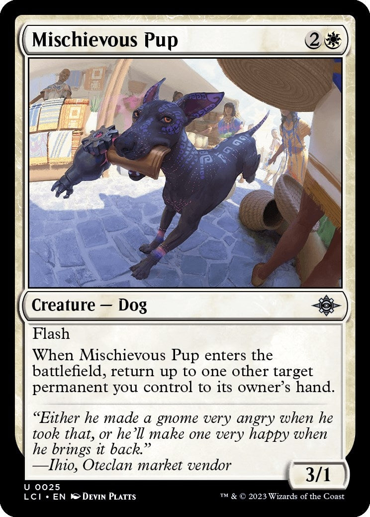 Image for Mischievous Pup (25) [The Lost Caverns of Ixalan] - Magic: The Gathering