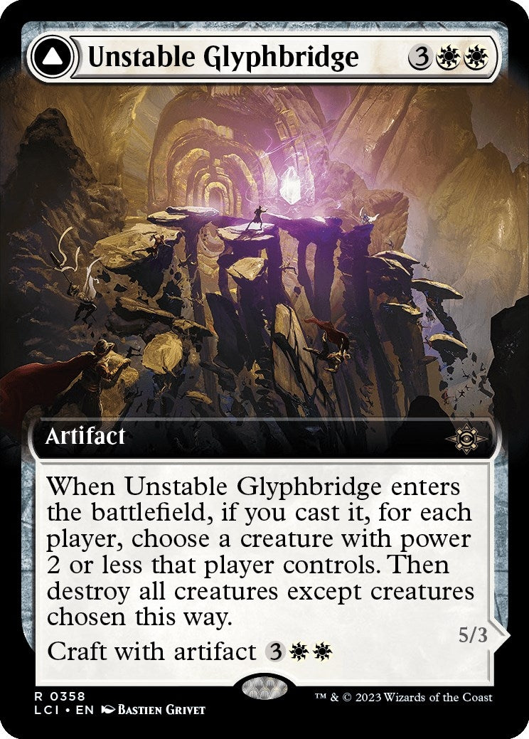 Image for Unstable Glyphbridge (Extended Art) (358) [The Lost Caverns of Ixalan] - Magic: The Gathering