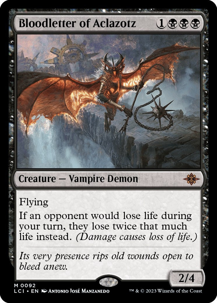 Image for Bloodletter of Aclazotz (92) [The Lost Caverns of Ixalan] - Magic: The Gathering