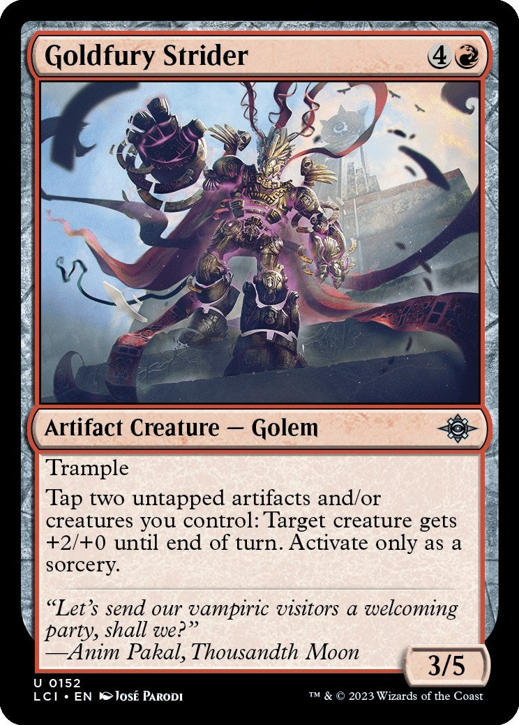 Image for Goldfury Strider (152) [The Lost Caverns of Ixalan] - Magic: The Gathering