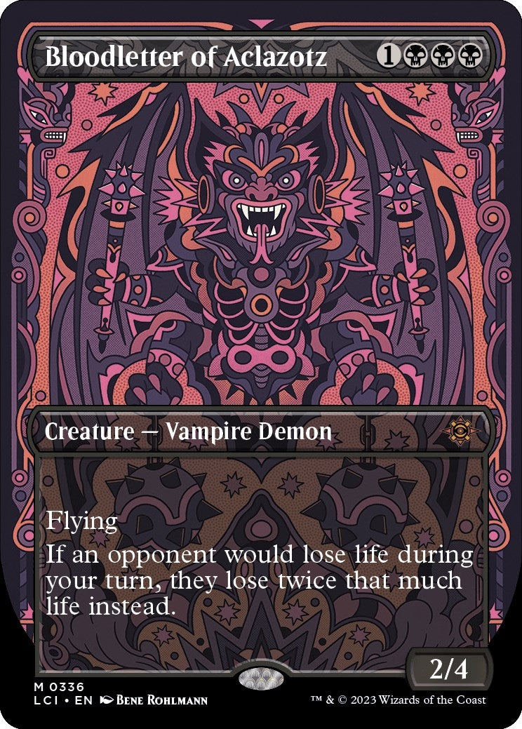 Image for Bloodletter of Aclazotz (Borderless) (336) [The Lost Caverns of Ixalan] - Magic: The Gathering