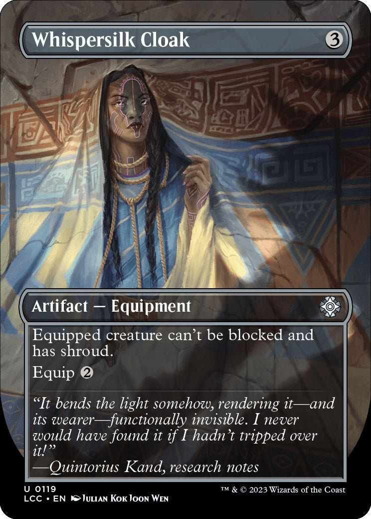 Image for Whispersilk Cloak (Borderless) (119) [The Lost Caverns of Ixalan] - Magic: The Gathering