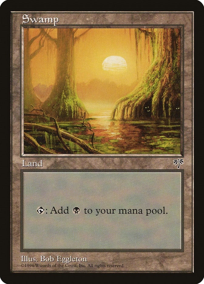 Image for Swamp (Mossy Roots) [Mirage] - Magic: The Gathering