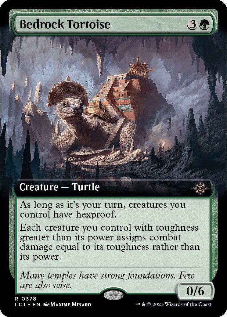 Image for Bedrock Tortoise (Extended Art) (378) [The Lost Caverns of Ixalan] - Magic: The Gathering