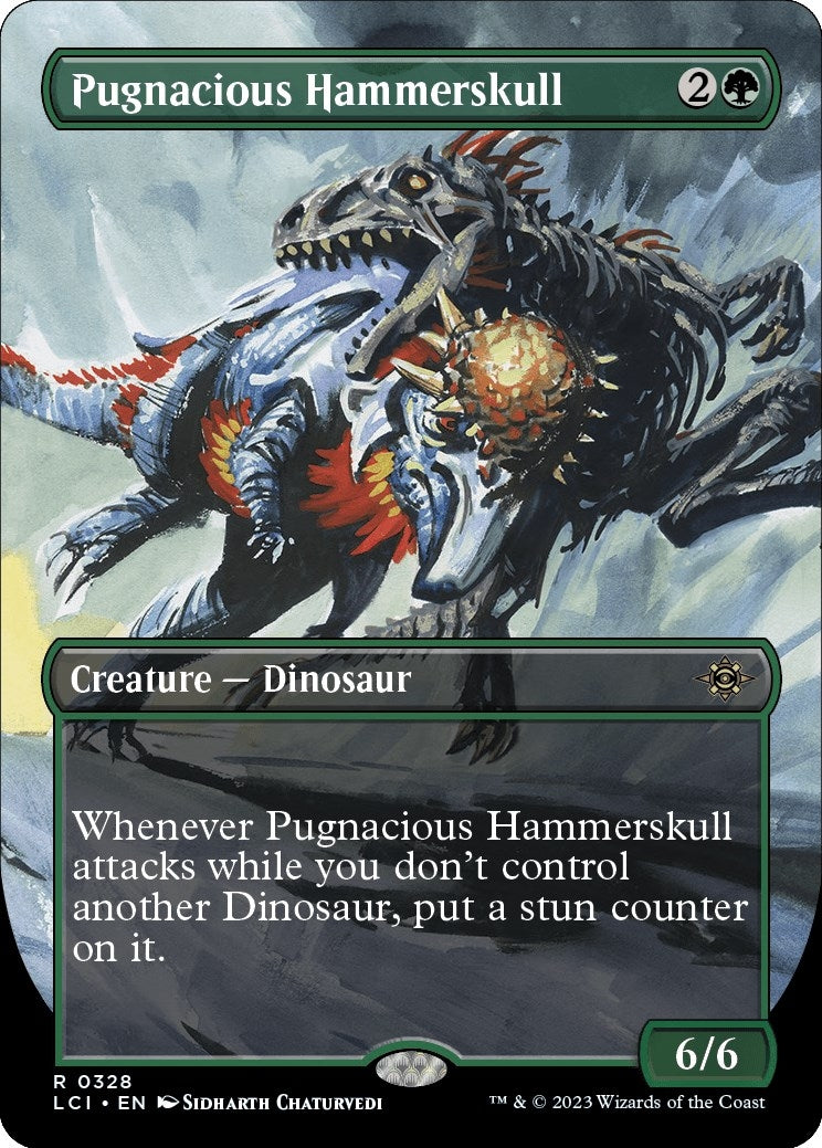 Image for Pugnacious Hammerskull (Borderless) (328) [The Lost Caverns of Ixalan] - Magic: The Gathering
