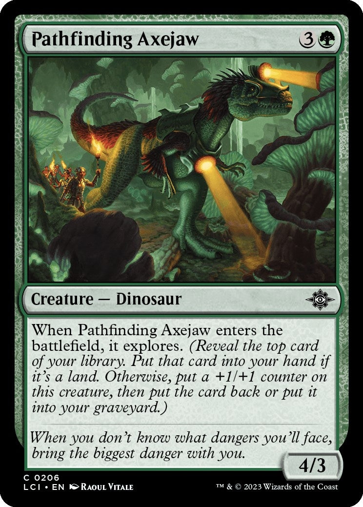 Image for Pathfinding Axejaw (206) [The Lost Caverns of Ixalan] - Magic: The Gathering