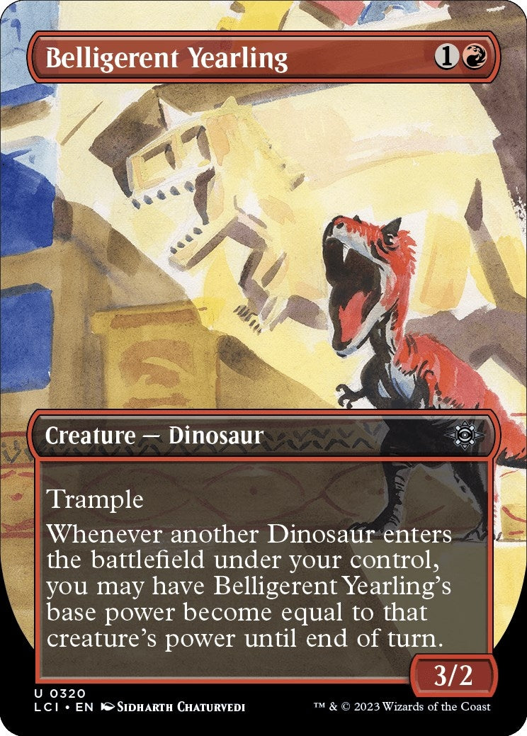 Image for Belligerent Yearling (Borderless) (320) [The Lost Caverns of Ixalan] - Magic: The Gathering