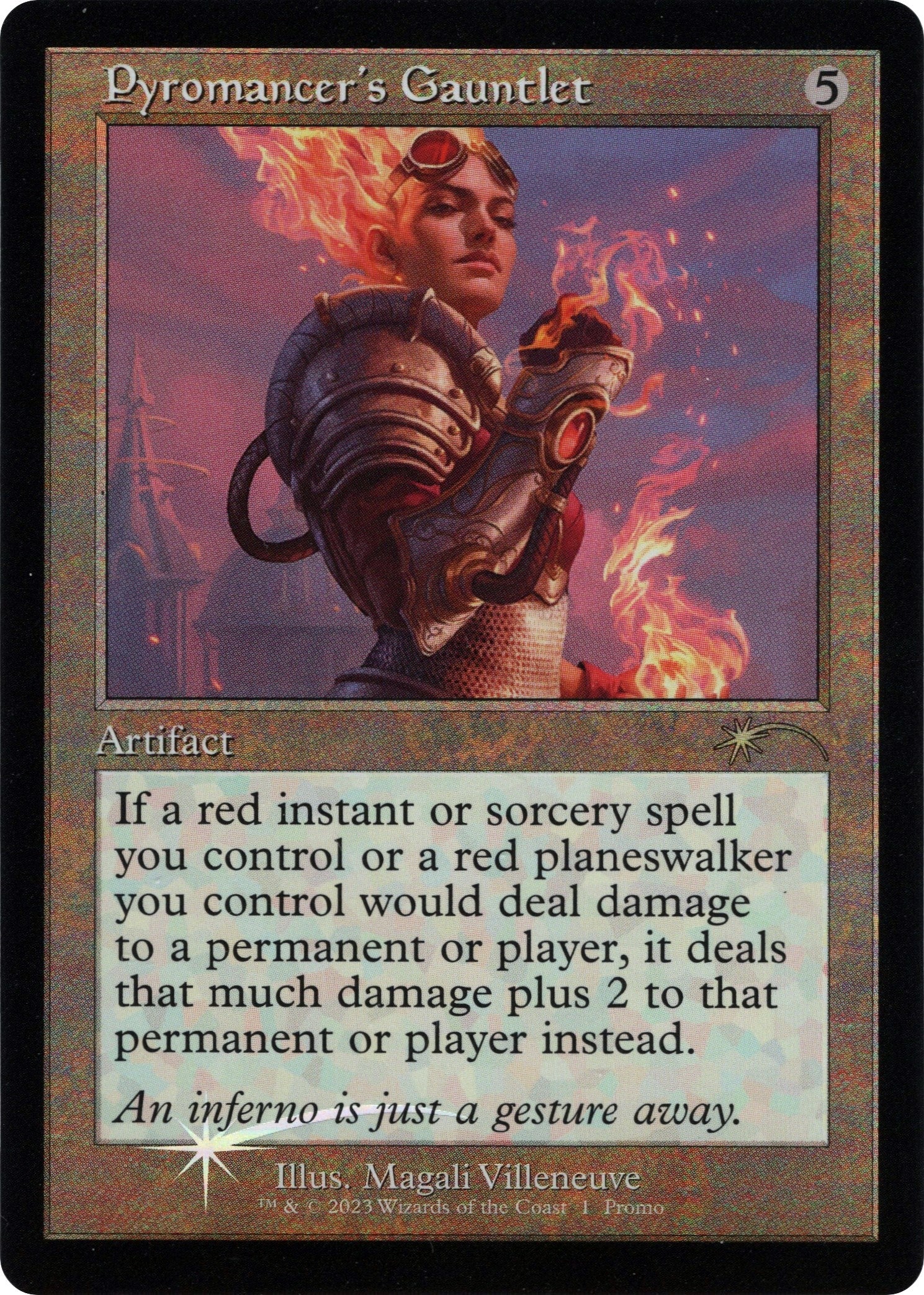 Image for Pyromancer's Gauntlet (Retro Frame) (1) [Media Promos] - Magic: The Gathering