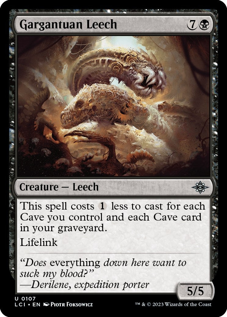 Image for Gargantuan Leech (107) [The Lost Caverns of Ixalan] - Magic: The Gathering