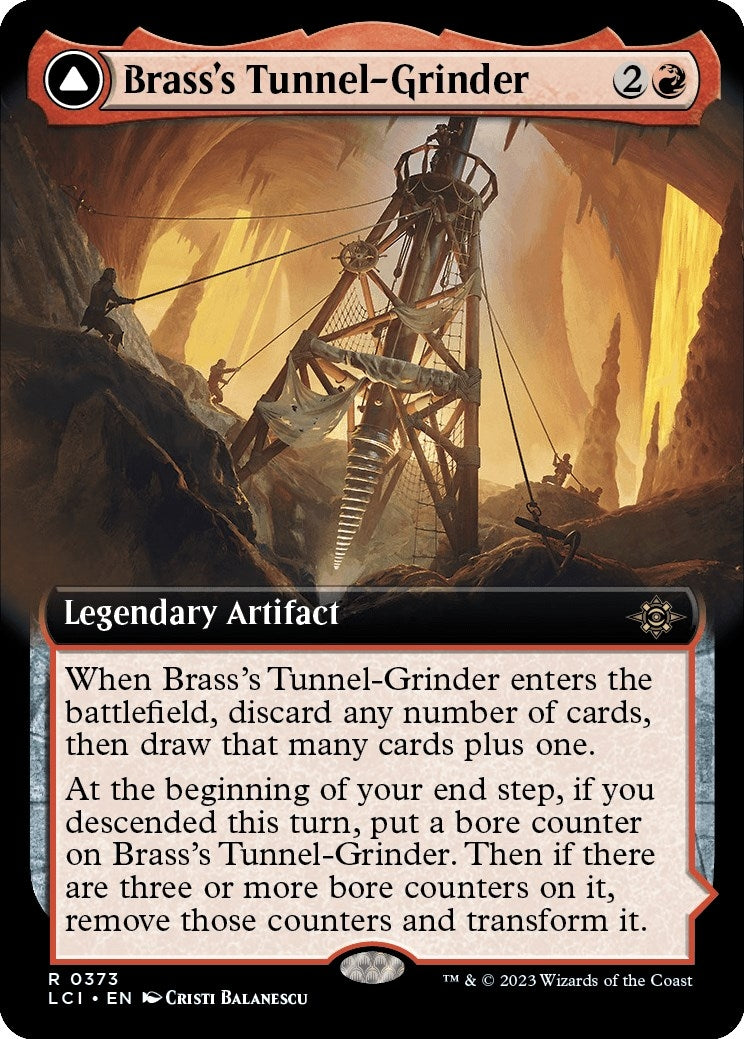 Image for Brass's Tunnel-Grinder (Extended Art) (373) [The Lost Caverns of Ixalan] - Magic: The Gathering