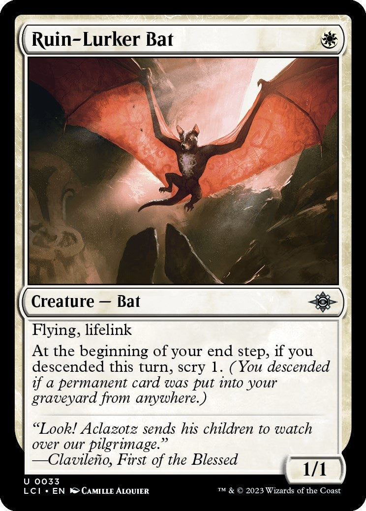 Image for Ruin-Lurker Bat (33) [The Lost Caverns of Ixalan] - Magic: The Gathering