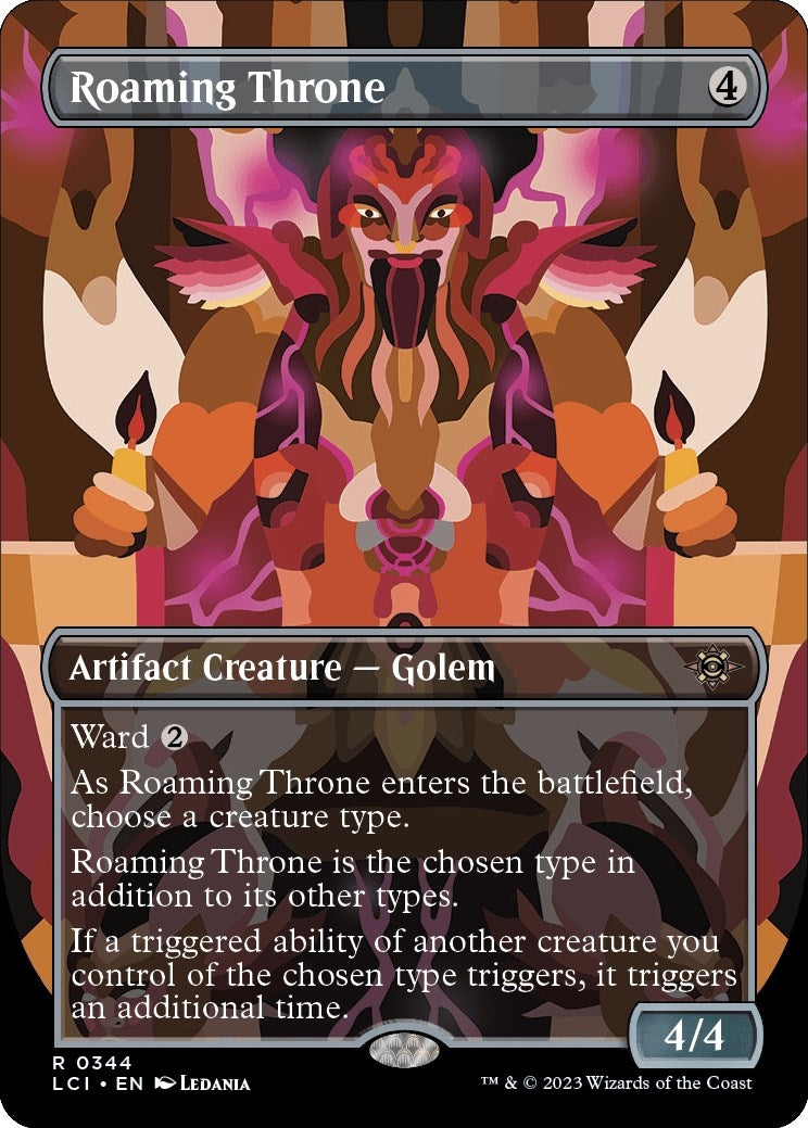 Image for Roaming Throne (Borderless) (344) [The Lost Caverns of Ixalan] - Magic: The Gathering
