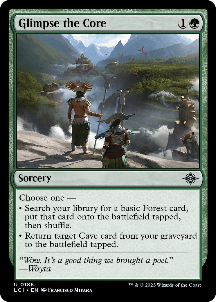 Image for Glimpse the Core (186) [The Lost Caverns of Ixalan] - Magic: The Gathering