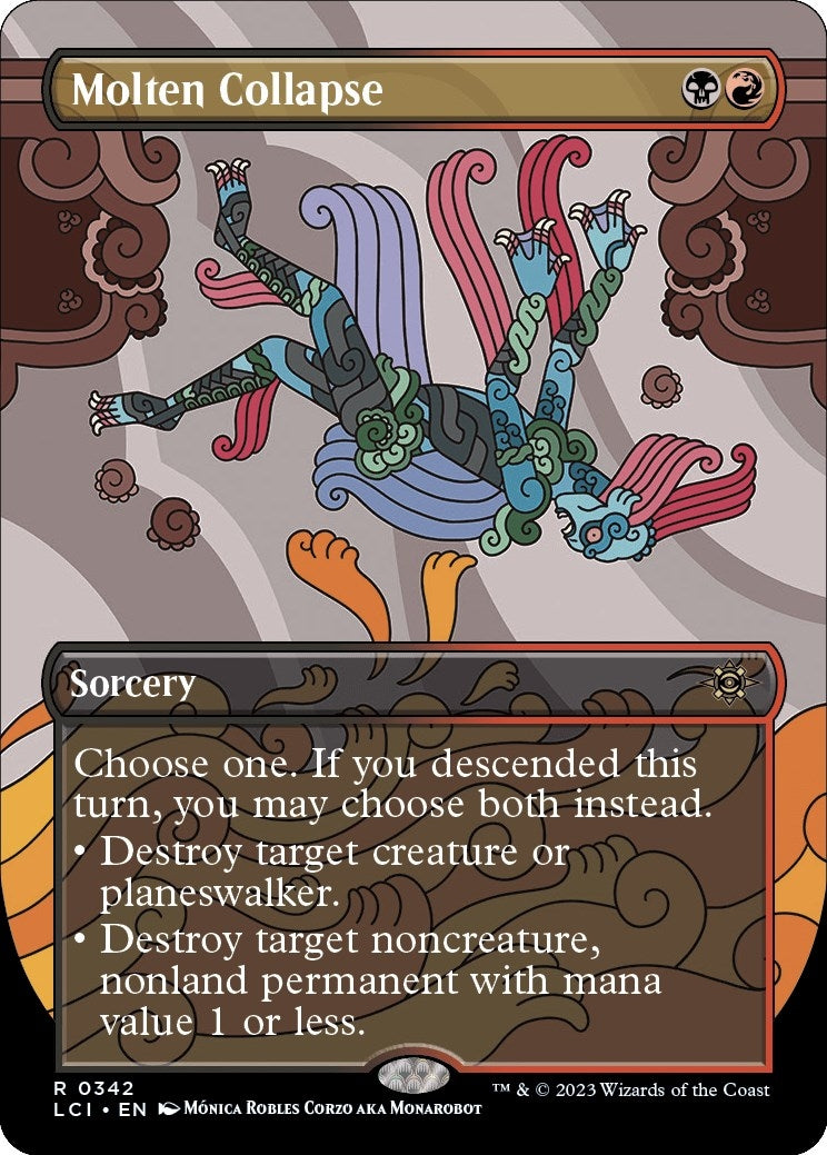 Image for Molten Collapse (Borderless) (342) [The Lost Caverns of Ixalan] - Magic: The Gathering