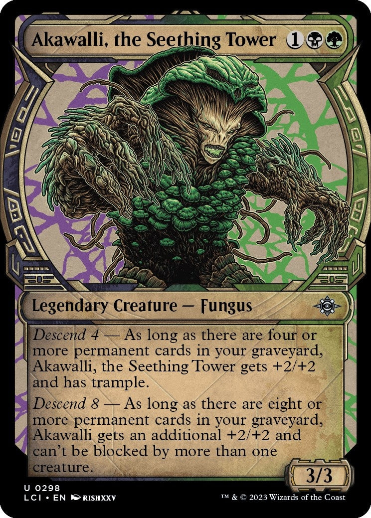 Image for Akawalli, the Seething Tower (Showcase) (298) [The Lost Caverns of Ixalan] - Magic: The Gathering