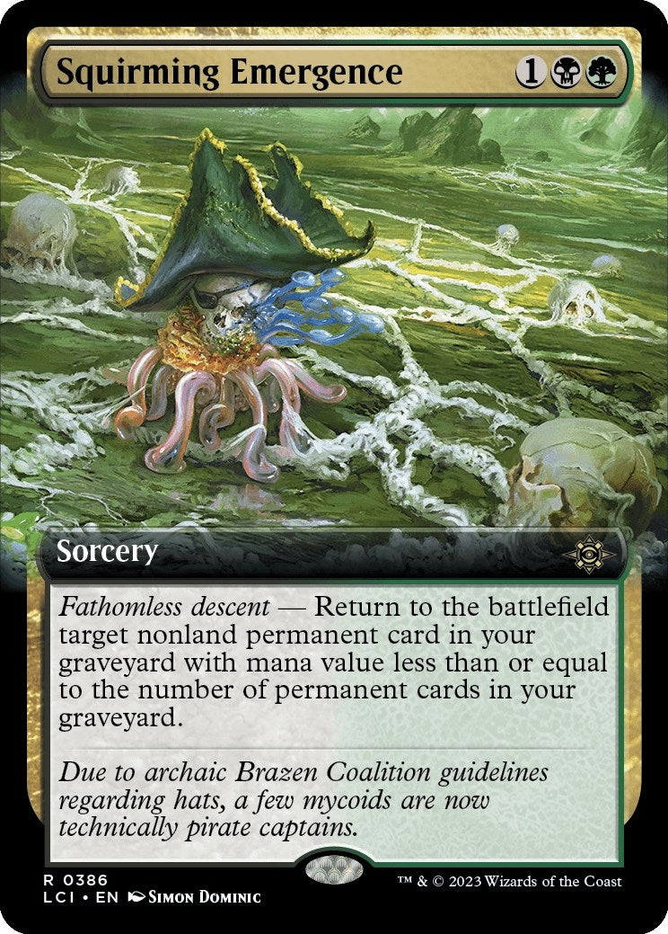 Image for Squirming Emergence (Extended Art) (386) [The Lost Caverns of Ixalan] - Magic: The Gathering