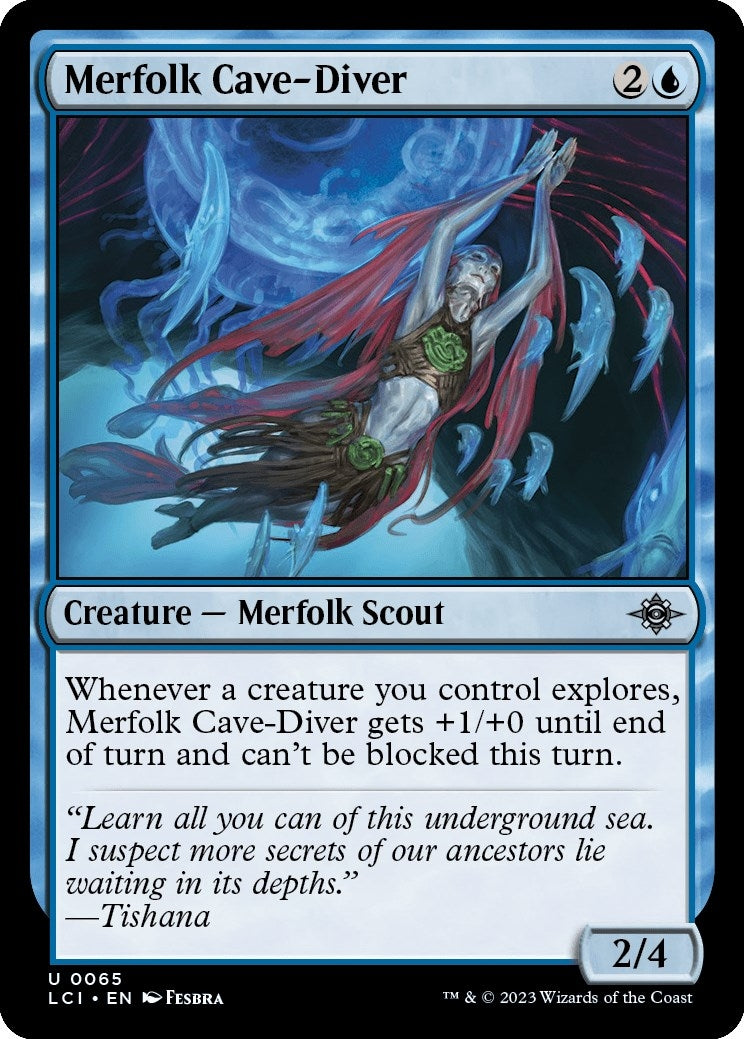 Image for Merfolk Cave-Diver (65) [The Lost Caverns of Ixalan] - Magic: The Gathering
