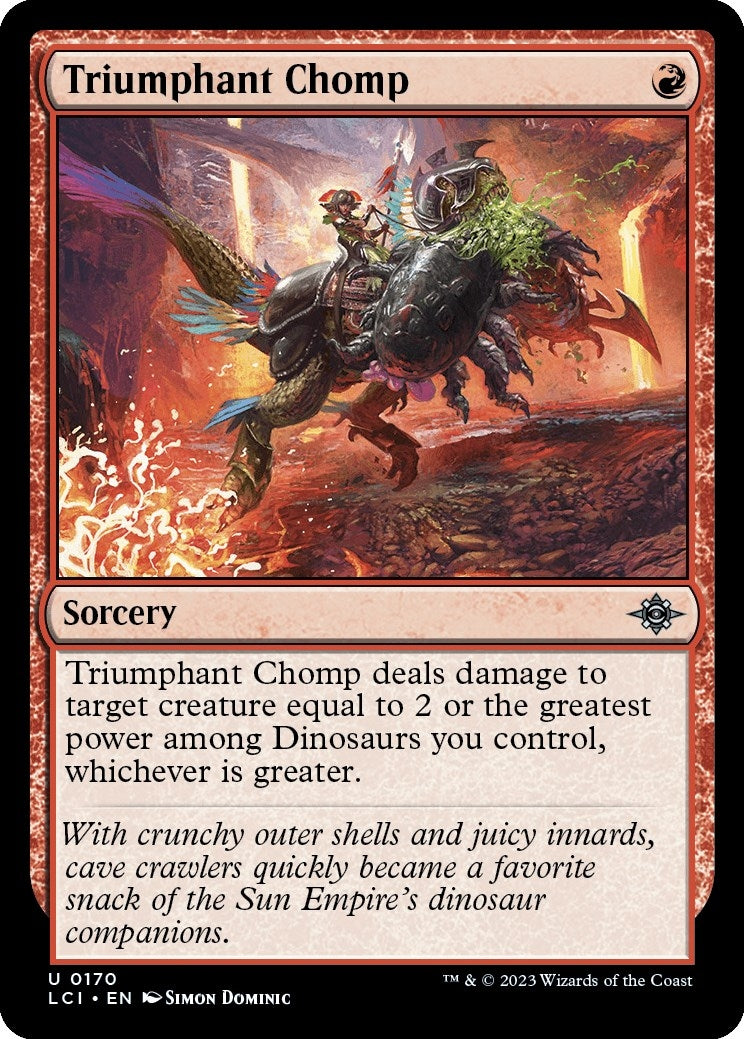 Image for Triumphant Chomp (170) [The Lost Caverns of Ixalan] - Magic: The Gathering
