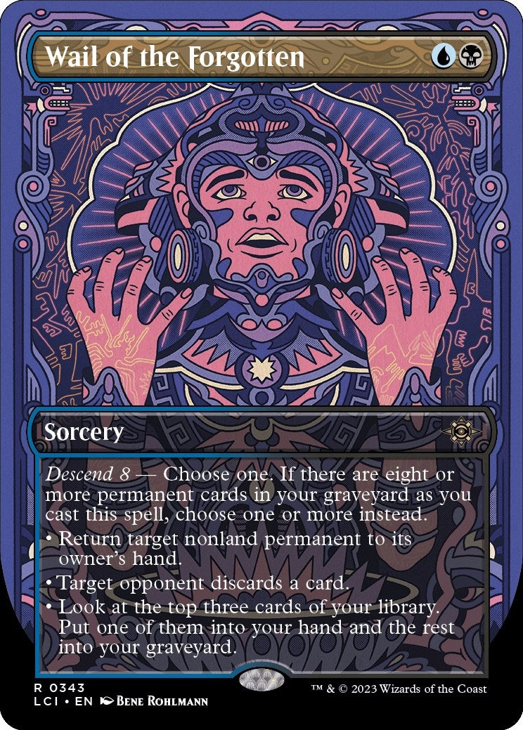 Image for Wail of the Forgotten (Borderless) (343) [The Lost Caverns of Ixalan] - Magic: The Gathering