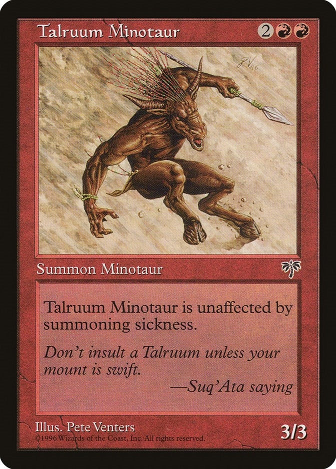 Image for Talruum Minotaur [Mirage] - Magic: The Gathering